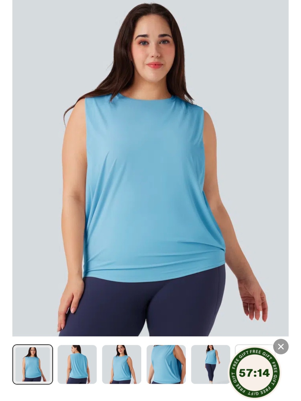 HALARA Light Blue Performance Tank Top